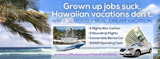 Trip to Hawaii giveaway