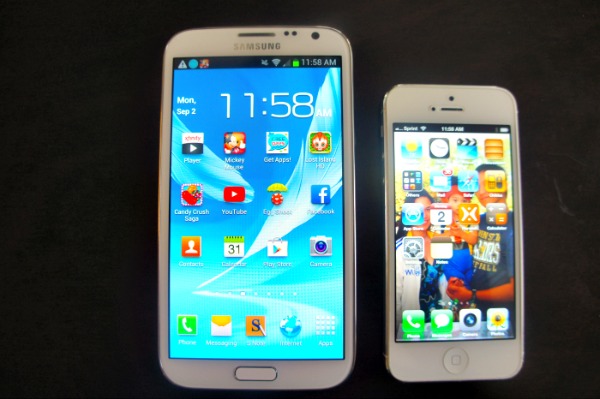 Sprint Samsung Galaxy Note II and iPhone 5