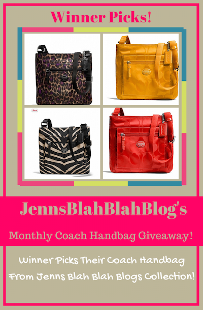 Jenn's Coach Handbag Giveaway
