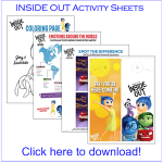 Download These INSIDE OUT Activity Sheets #InsideOut